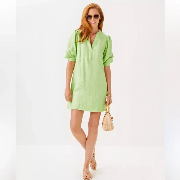 chinese dress ladies Mialeigh Linen Dress - Noir X Noir  The Islands